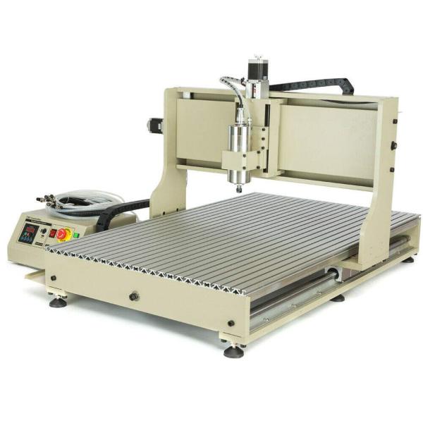 Machine à graver USB 1500 W Router 4 axes 6090 Router Machine à graver Fraiseuse + Machine à roulettes manuelle