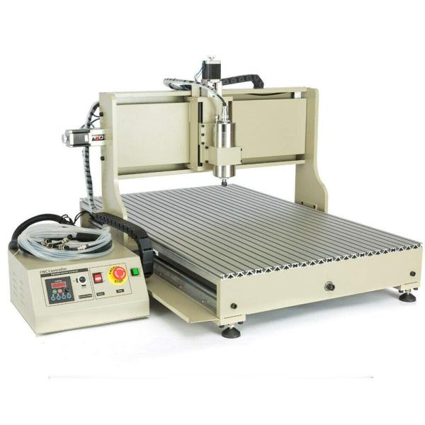 Machine à graver USB 1500 W Router 4 axes 6090 Router Machine à graver Fraiseuse + Machine à roulettes manuelle