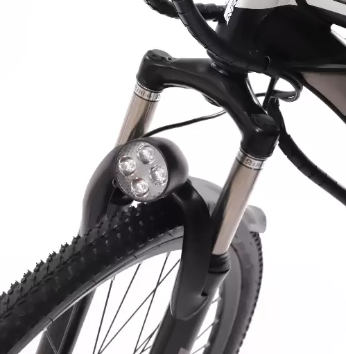 26" elektrische fiets E-MTB, 250 W motor, 25 km/u en 21 snelheden, elektrische fiets met LED-koplamp en LCD-display voor heren en dames