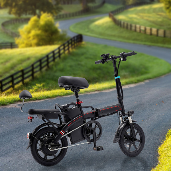 CNCEST E-Bike pliable 14 pouces avec moteur 350W 25 km/h et batterie au lithium amovible City E-Bike