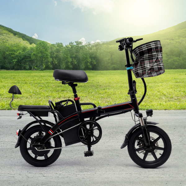 CNCEST E-Bike pliable 14 pouces avec moteur 350W 25 km/h et batterie au lithium amovible City E-Bike