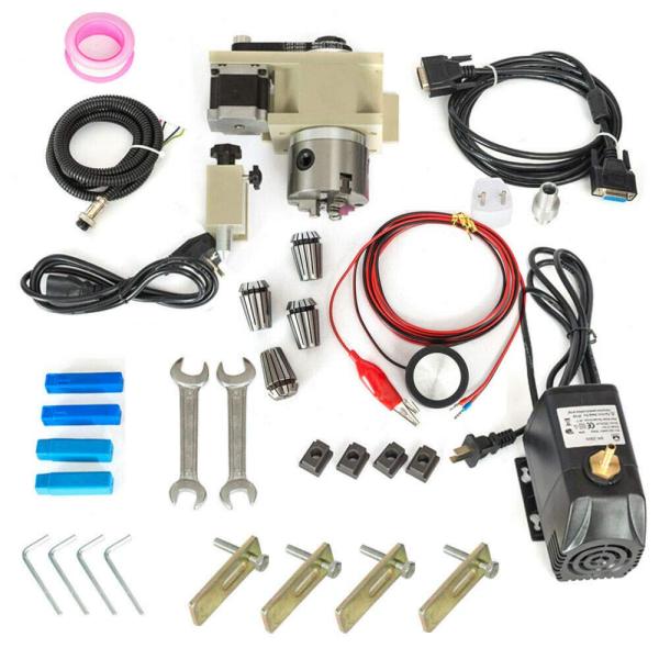 CNC DIY Machine de Gravure - 12200W 220V Broche 4 Axes 6090 CNC Routeur Graveur,Fraisage Sculpture Machine Connexion USB pour Métal, Verre, Bois, etc