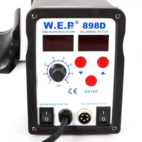 Station de soudage 700 W Fer à souder Pistolet à air chaud Reconditionnement Station de soudage 100-480 °C Station de soudage 700 W Fer à souder Pistolet à air chaud Reconditionnement Station de soudage 100-480 °C