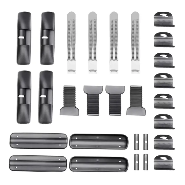 Lot de 2 barres de toit universelles verrouillables pour porte-vélos, coffre de toit, porte-skis, longueur 1 m, Noir Lot de 2 barres de toit universelles verrouillables pour porte-vélos, coffre de toit, porte-skis, longueur 1 m, Noir