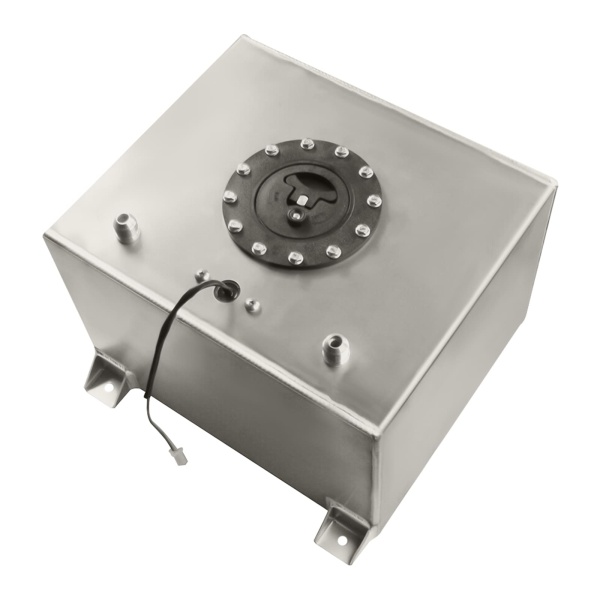 Réservoir de carburant en aluminium - Réservoir de carburant - 20 l - 30 x 30 x 20 cm - Utilisation universelle pour Hot Rod / Street Racing