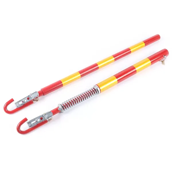 Barre de remorquage en acier 5000 kg pour voiture - Attelage de sécurité avec amortissement à ressort - 175 cm - Force de traction maximale : 5 T