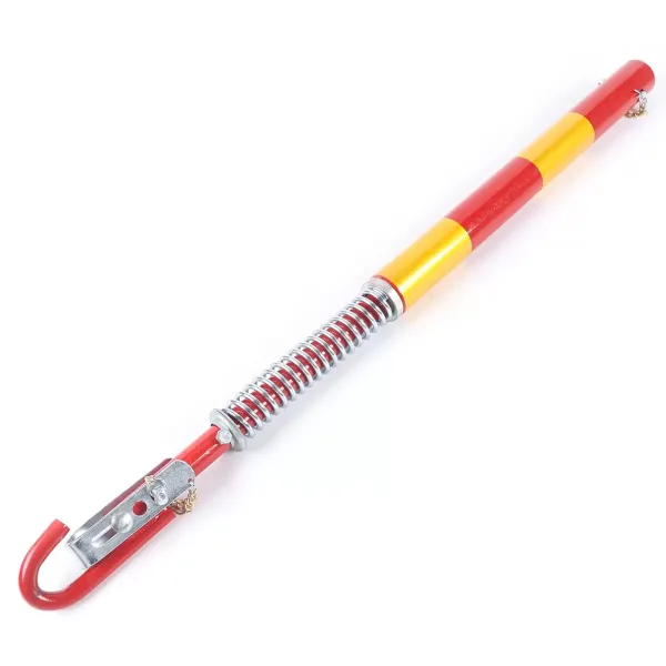 Barre de remorquage en acier 5000 kg pour voiture - Attelage de sécurité avec amortissement à ressort - 175 cm - Force de traction maximale : 5 T