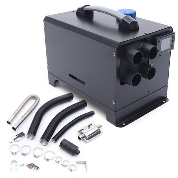 Chauffage à air diesel 8 kW avec télécommande, 12 V Diesel Heater Chauffage Air sur pied noir