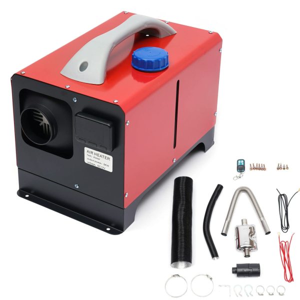 Radiateur diesel 8 kW avec thermostat LCD pour voiture, camion, bus, caravane, chauffage sur pied