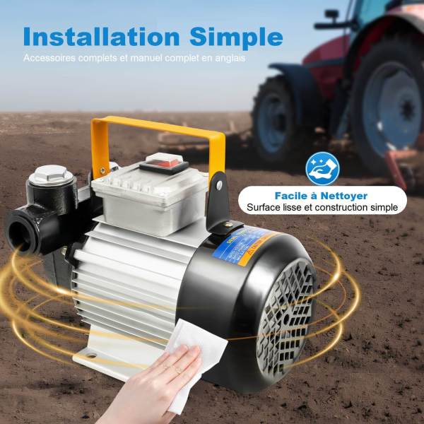230V 550W Pompe à huile de chauffage Pompe diesel Pompe auto-amorçante Pompe d’aspiration d’huile Max.60L / min 230V 550W Pompe à huile de chauffage Pompe diesel Pompe auto-amorçante Pompe d’aspiration d’huile Max.60L / min