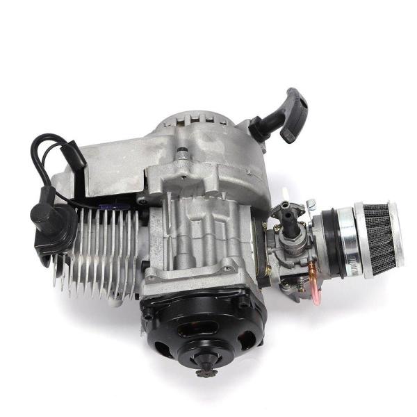 Mini moteur 49CC - Carburateur de poche - Moteur avec carburateur et filtre à air - Kit de carburateur pour Pocket Bike, Mini Dirt Bike