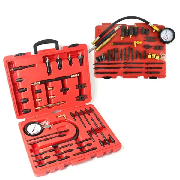 Testeur de compression avec boîte 40 bar / 600 psi - Testeur de compression pour moteurs essence diesel