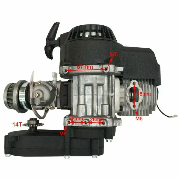 49 CC Kit moteur à 2 temps pour Pocket Mini Dirt Bike Scooter