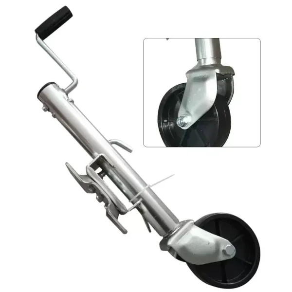 Roue jockey automatique 1200 LB - Roue jockey avec jante en métal de 60 mm pour voiture, remorque, caravane, remorque Roue jockey automatique 1200 LB - Roue jockey avec jante en métal de 60 mm pour voiture, remorque, caravane, remorque