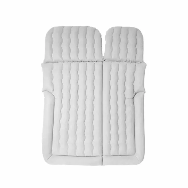 Matelas de voiture portable SUV Matelas gonflable pour camping avec 2 oreillers + pompe à air (gris)