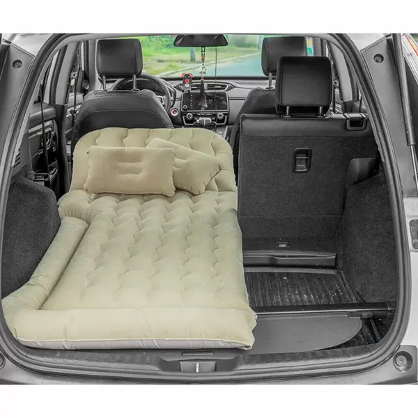 Matelas gonflable épais et mobile - Avec pompe à air pour les voyages, le camping, les activités en extérieur