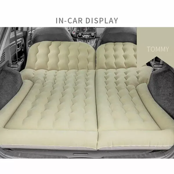 Matelas gonflable épais et mobile - Avec pompe à air pour les voyages, le camping, les activités en extérieur