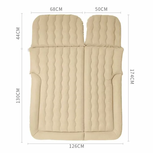 Matelas gonflable épais et mobile - Avec pompe à air pour les voyages, le camping, les activités en extérieur