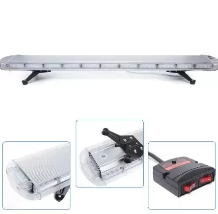 96 LED Barre Lumineuse Stroboscopique Double Face Clignotant De Signalisation 1310Mm Barre Lumineuse De Remorquage 96W Ac12-24V