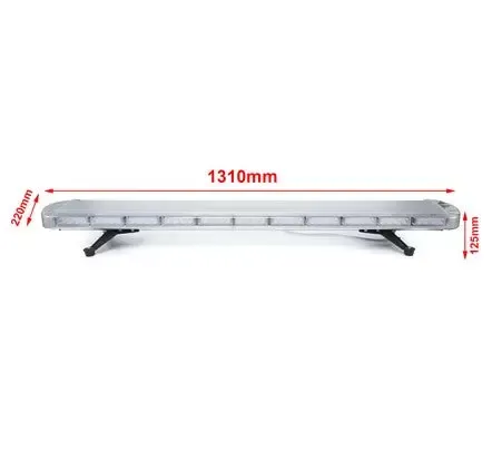 96 LED Barre Lumineuse Stroboscopique Double Face Clignotant De Signalisation 1310Mm Barre Lumineuse De Remorquage 96W Ac12-24V