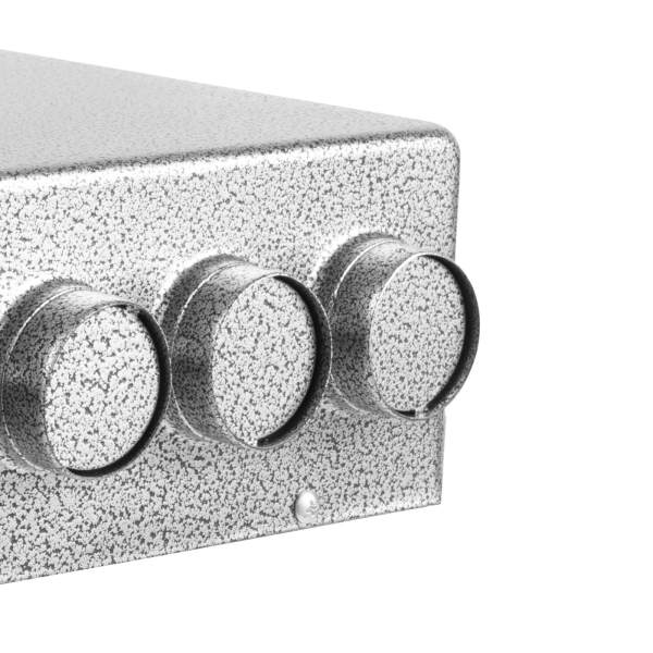 Chauffage de voiture universel compact 4 ports avec régulateur de vitesse 12 V + interrupteur