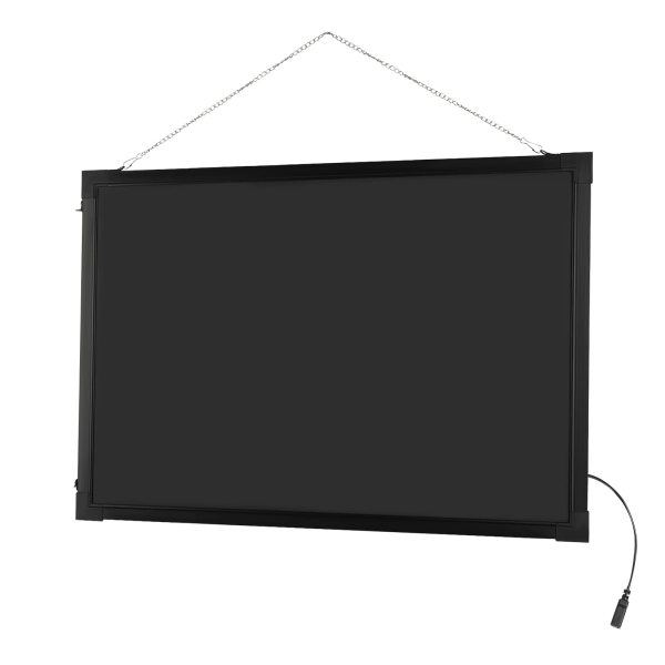 Panneau publicitaire lumineux DIY - 50 cm x 70 cm - Avec télécommande et 8 crayons néons - Panneau publicitaire pour café, bar (sans batterie)