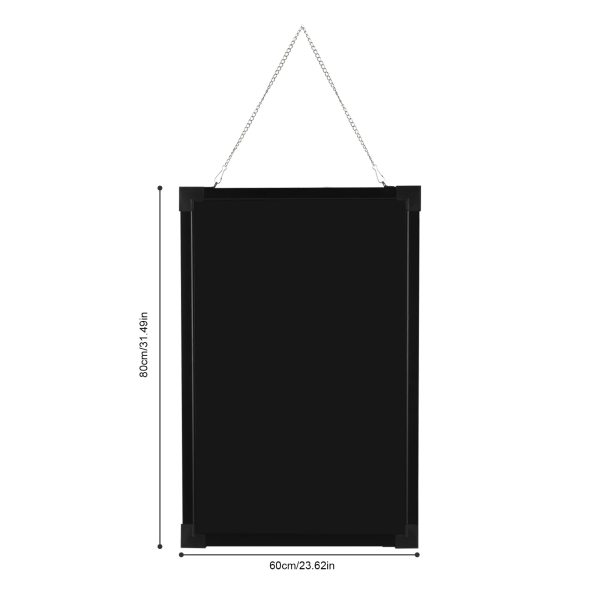 Tableau d'affichage LED 60 cm x 80 cm avec télécommande et 8 stylos néon, design DIY pour café, bar, restaurant, mariage