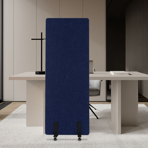Cloison de bureau 61*168cm, séparateur de pièce, paravent bleu