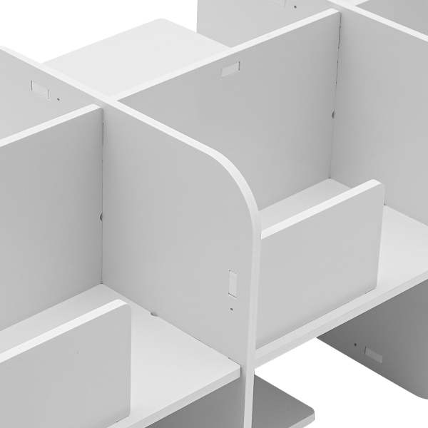 Bibliothèque rotative 360°, bibliothèque verticale à fond carré, petite bibliothèque d'angle à 3 étagères - Blanc Bibliothèque rotative 360°, bibliothèque verticale à fond carré, petite bibliothèque d'angle à 3 étagères - Blanc