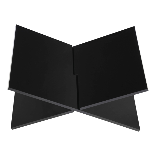 Porte-livre en acrylique, Porte-livre en acrylique avec cadre en croix, support de lecture, 32*14cm, noir