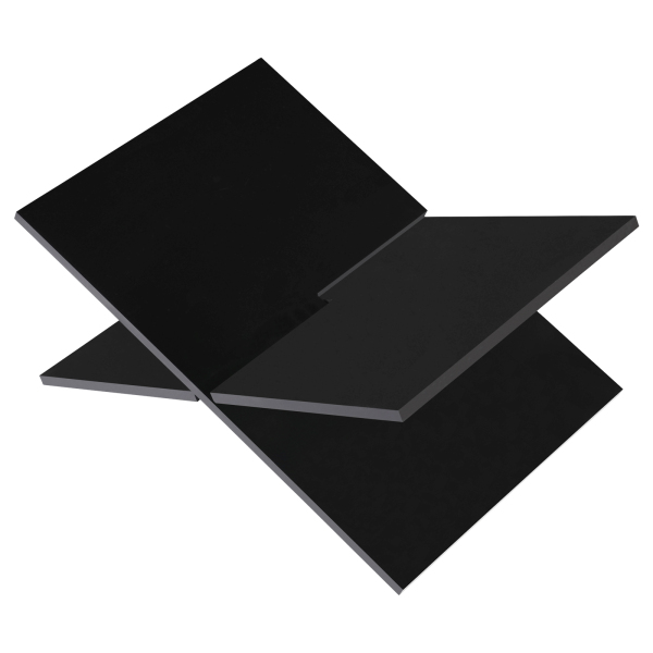 Porte-livre en acrylique, Porte-livre en acrylique avec cadre en croix, support de lecture, 32*14cm, noir
