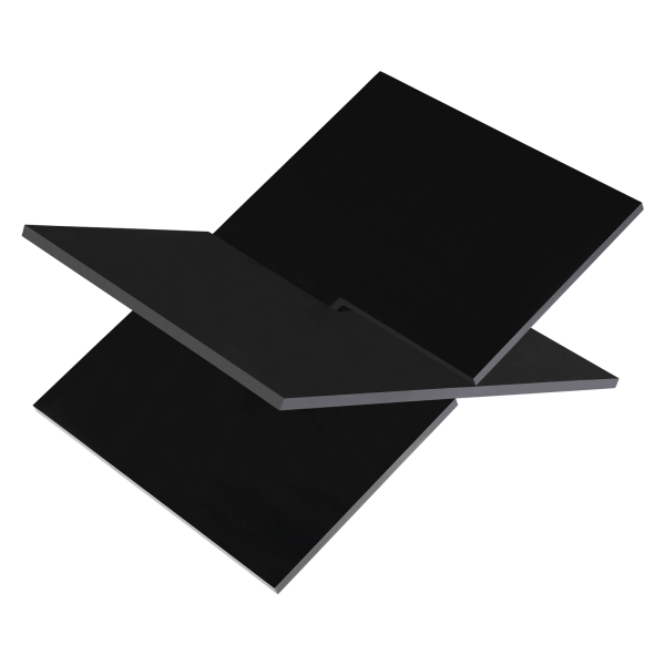 Porte-livre en acrylique, Porte-livre en acrylique avec cadre en croix, support de lecture, 32*14cm, noir