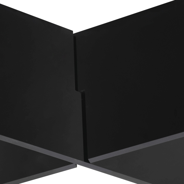 Porte-livre en acrylique, Porte-livre en acrylique avec cadre en croix, support de lecture, 32*14cm, noir