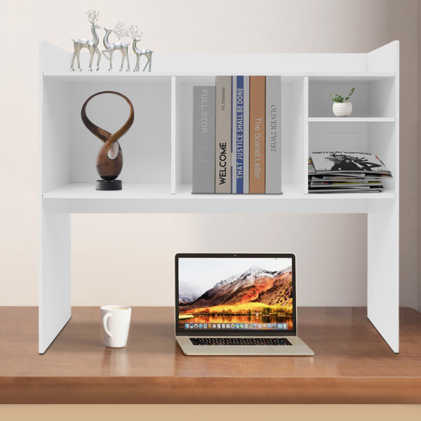 Étagère de bureau, support de bureau, 36 x 9 x 32 pouces, blanc
