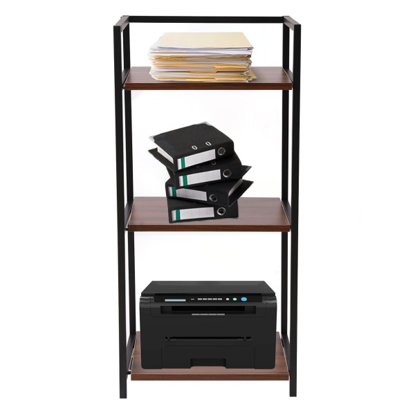 Support pour imprimante, 3 étages, table d'imprimante, chariot d'imprimante, vintage en tissu, pour bureau, maison, cuisine
