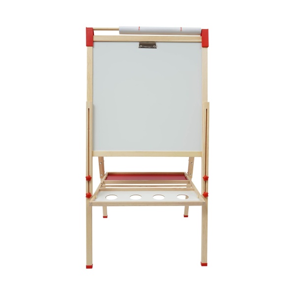 Tableau blanc et tableau noir double face, tableau pour enfants avec chiffres et autres accessoires, chevalet réglable en hauteur pour enfants