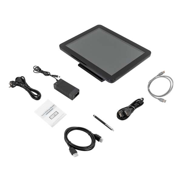 Caisse enregistreuse à écran tactile avec logiciel de caisse, Imprimante de tickets intégrée, WiFi, convient pour la restauration