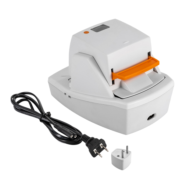 Agrafeuse électrique robuste, agrafeuse plate automatique, 70 feuilles, silencieuse, sans bourrage, pour le bureau (blanc) Agrafeuse électrique robuste, agrafeuse plate automatique, 70 feuilles, silencieuse, sans bourrage, pour le bureau (blanc)