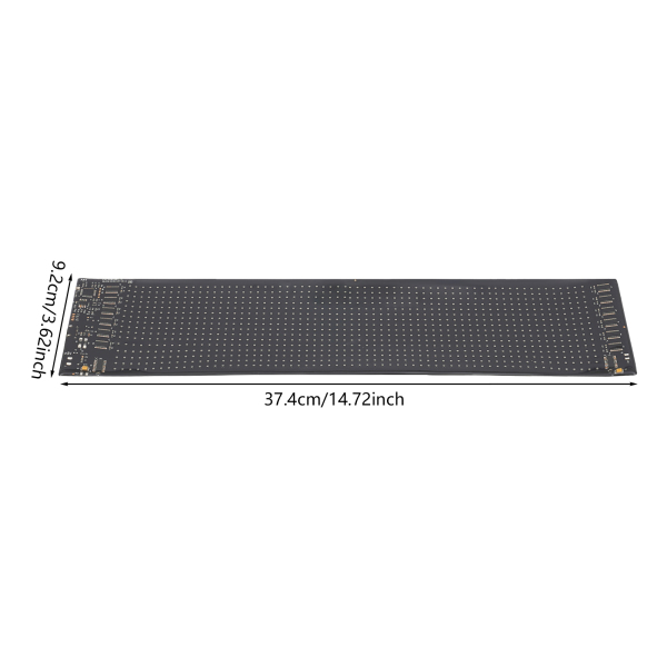 Panneau d'affichage LED 37,4 cm x 9,2 cm, panneau LED programmable, écran LED souple et flexible