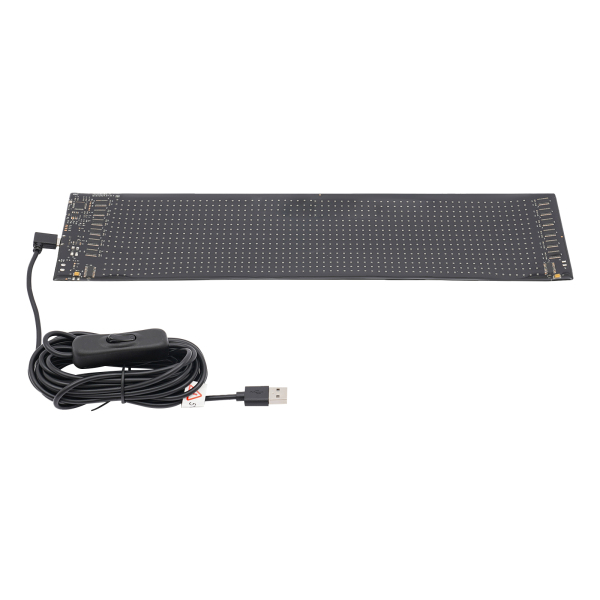 Panneau d'affichage LED 37,4 cm x 9,2 cm, panneau LED programmable, écran LED souple et flexible