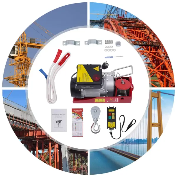 440LBS Treuil électrique 230 V avec télécommande sans fil 440LBS avec télécommande et élingues treuil électrique 440LBS Treuil électrique 230 V avec télécommande sans fil 440LBS avec télécommande et élingues treuil électrique