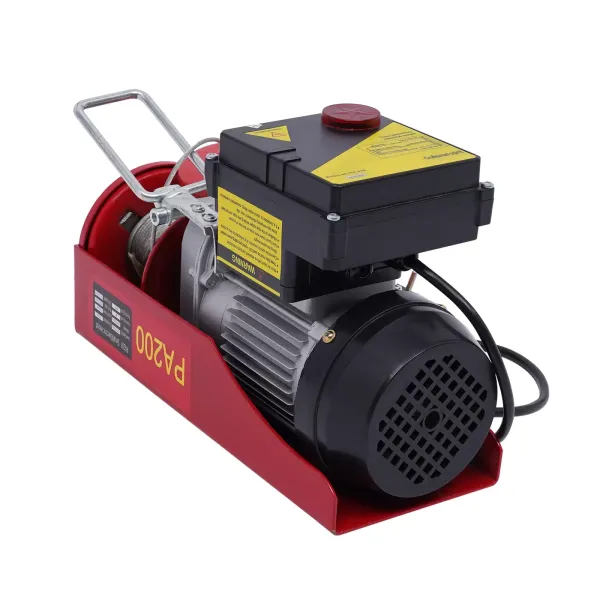 440LBS Treuil électrique 230 V avec télécommande sans fil 440LBS avec télécommande et élingues treuil électrique