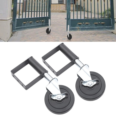 Lot de 2 roulettes de portail à ressort pour portail