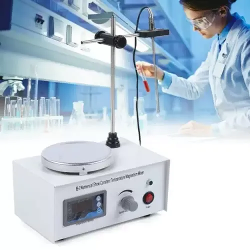 Générateur magnétique de laboratoire 2400 tr/min 1000 ml 300 W 220 V Affichage numérique de la température et de la vitesse avec plaque chauffante