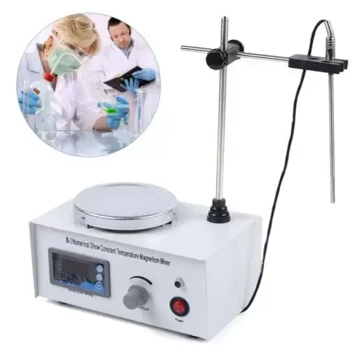 Générateur magnétique de laboratoire 2400 tr/min 1000 ml 300 W 220 V Affichage numérique de la température et de la vitesse avec plaque chauffante