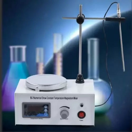 Générateur magnétique de laboratoire 2400 tr/min 1000 ml 300 W 220 V Affichage numérique de la température et de la vitesse avec plaque chauffante