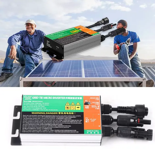 Micro onduleur solaire MPPT Onduleur sinusoïdal pur MPPT avec câble CA 230 V
