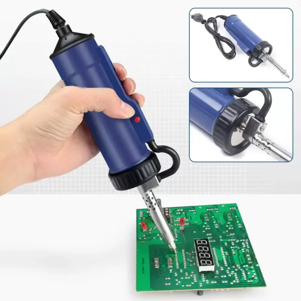 Aspirateur Électrique à Souder Ventouse Pompe à Dessouder Outil de Réparation à Souder Ventouse Pompe à Vide 30W 220V