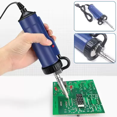 Aspirateur Électrique à Souder Ventouse Pompe à Dessouder Outil de Réparation à Souder Ventouse Pompe à Vide 30W 220V