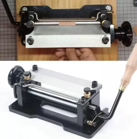 32 x 18 x 18 cm Manuel Cuir Splitter Skiver Pelle Machine pour Cuir Fait Main Skiving Paring Peeling